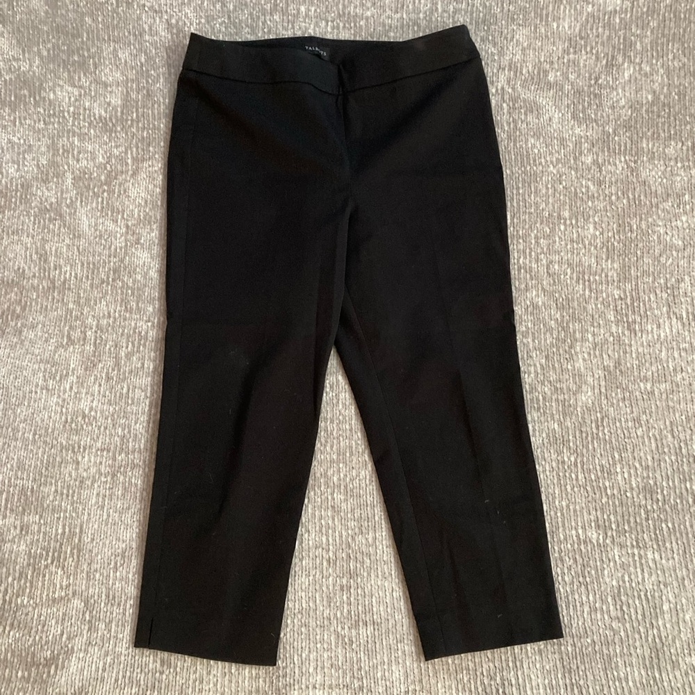 Talbots Chatham Crop Pants Black Size 10 Classic Comfortable‎ Stretch